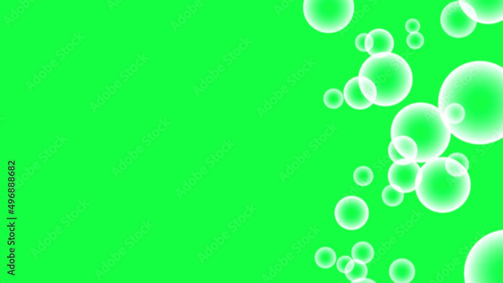 Soap bubble animation slowly falling on a green screen. Soap bubble fall on chroma key background. Soap bubble animation slowly falling on a green screen. Soap bubble fall on chroma key background.