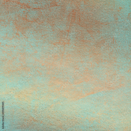 Blue and bronze leather texture. Scrapbook aged paper