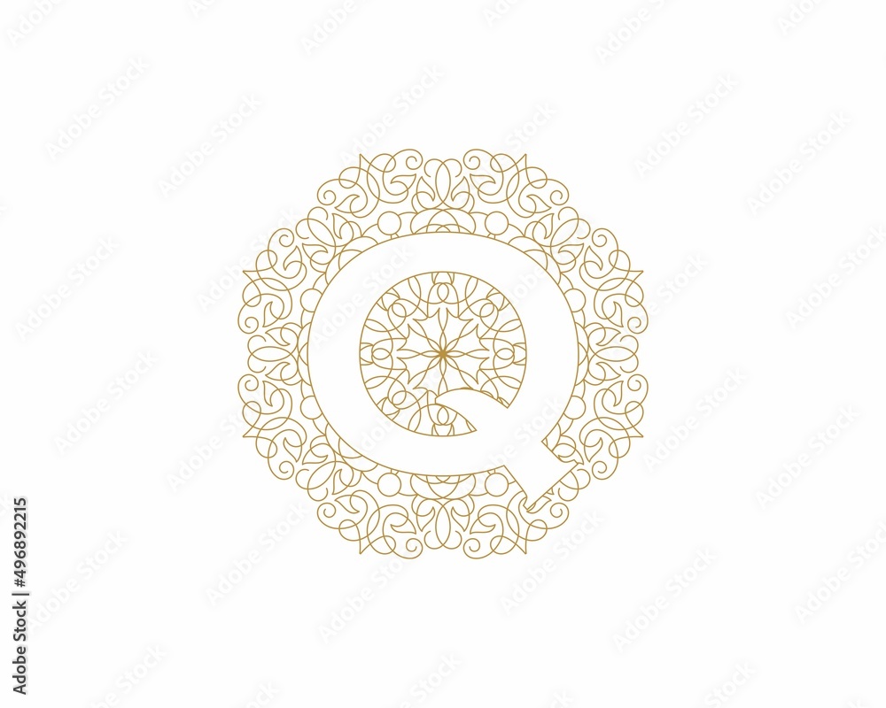 Luxury Letter Q Logo Vector 010
