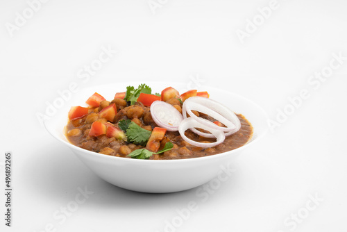 Punjabi Chhole Also Known As Chhola Masala Sabji Amritsari Chole Sabzi Masaledar Chana Chola Or Chickpeas Veg Curry Is Made Of Chick Peas Onion Tomato Gravy And Masala Spices