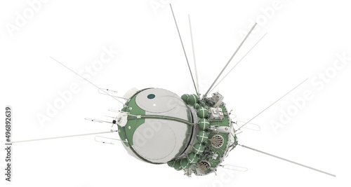 Fotografía Spaceship Vostok-1 isolated on white