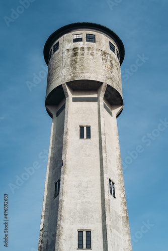 Old white watchtower in Sweden photo
