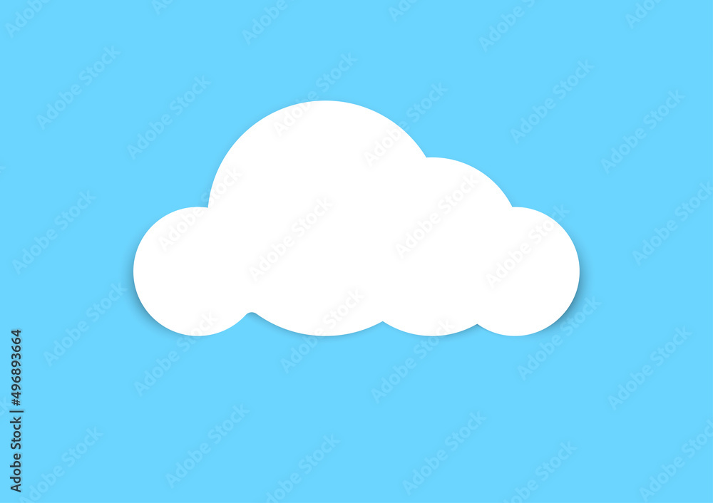 shapes of white clouds on a blue background shapes of white clouds on a blue background
