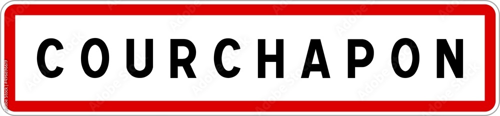 Panneau entrée ville agglomération Courchapon / Town entrance sign Courchapon Panneau entrée ville agglomération Courchapon / Town entrance sign Courchapon