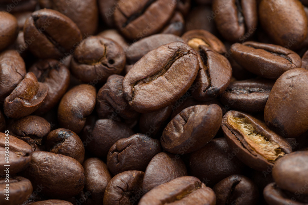 extreme close-up of coffee beans extreme close-up of coffee beans
