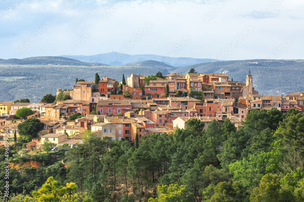 Roussillon village, Vaucluse, Provence, France