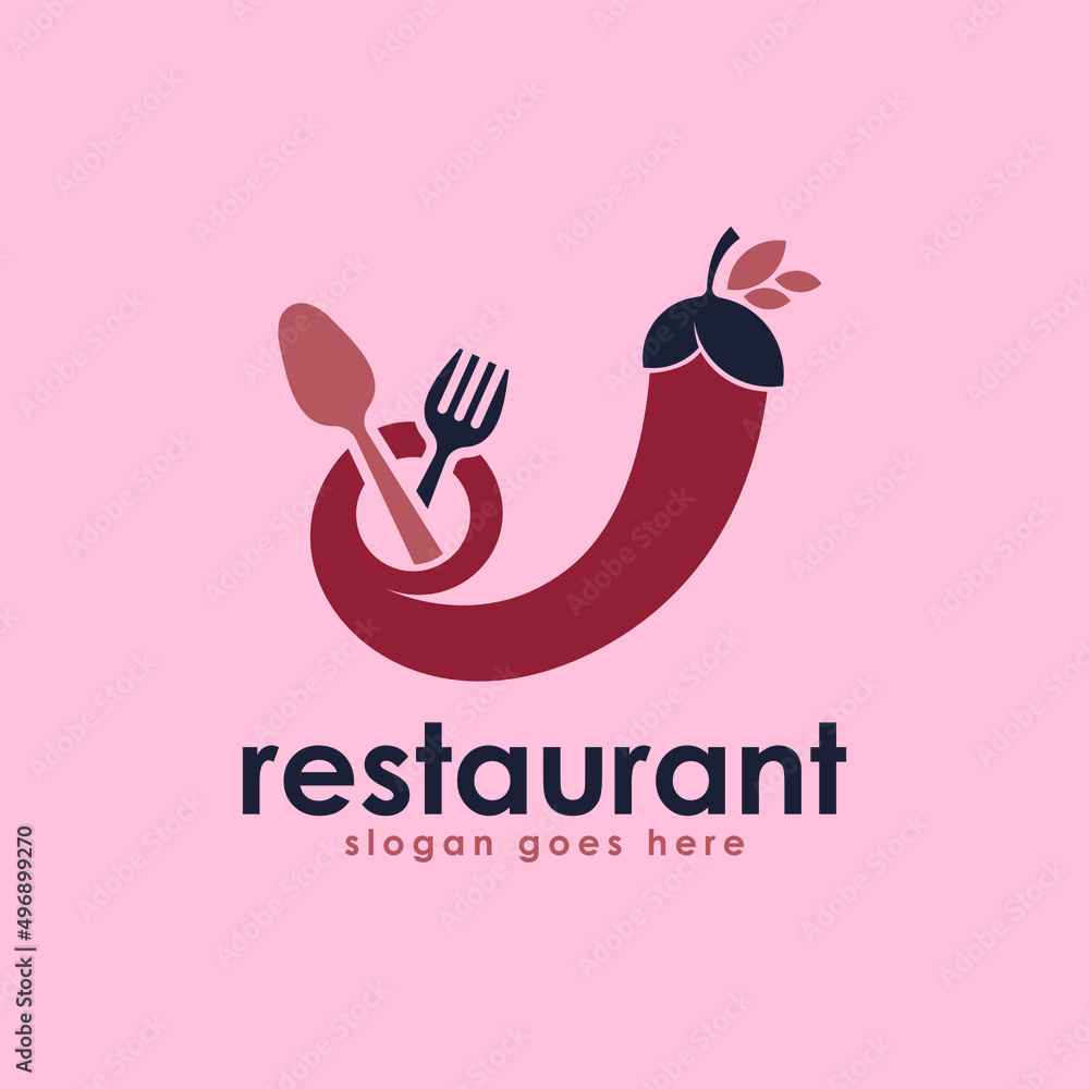 Restaurant Logo Design Concept Vector. Food Logo Design Concept