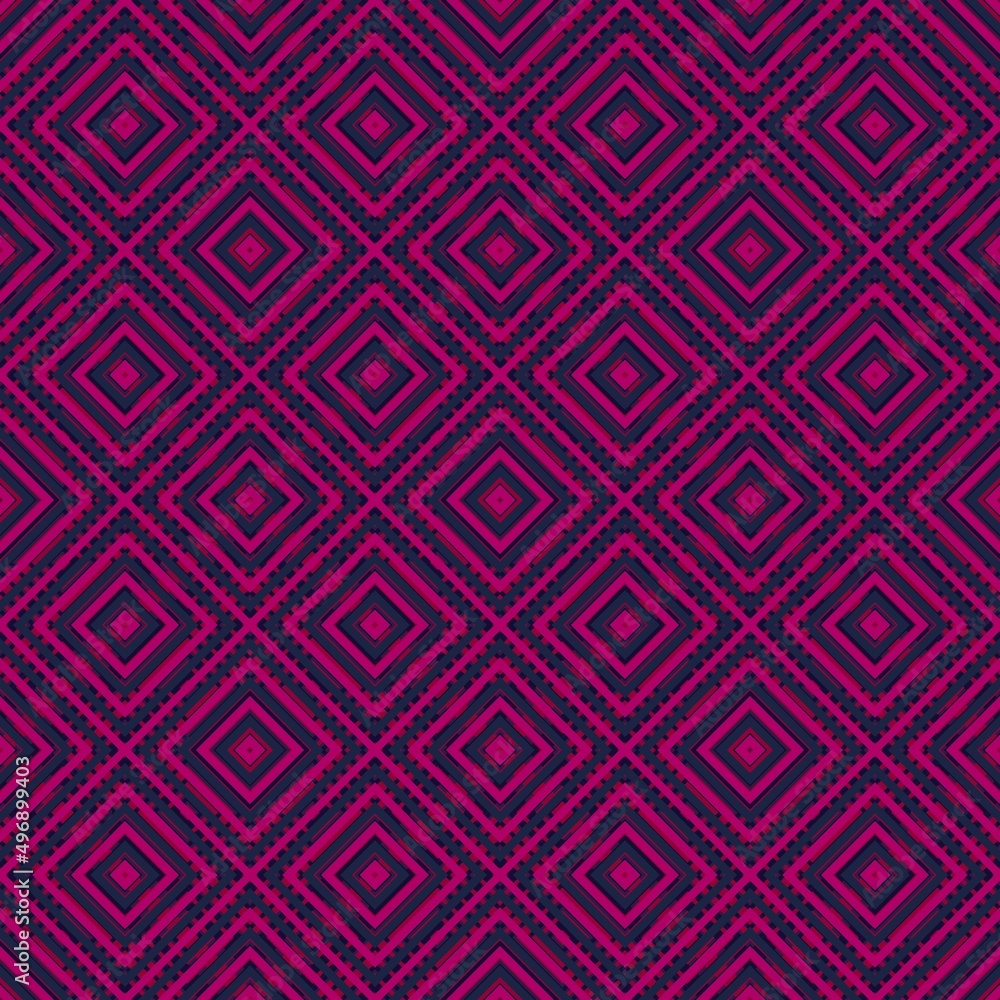 Seamless pattern geometric pattern with stripes background seamless texture pink and blue Illustration background suitable for fashion textiles, graphics
