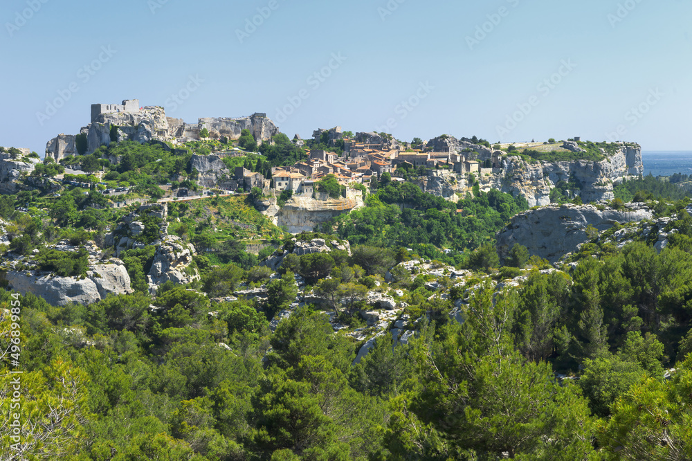 Les Baux de Provence, Medieval village, Bouches du Rhone, Provence, France