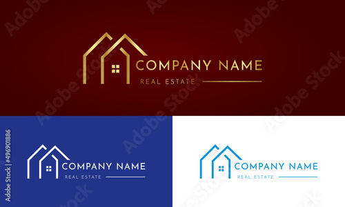 Building and Construction real estate logo design 