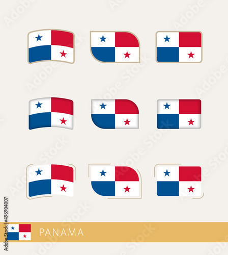 Free Download Vector flags of Panama, collection of Panama flags. - GFXLoad