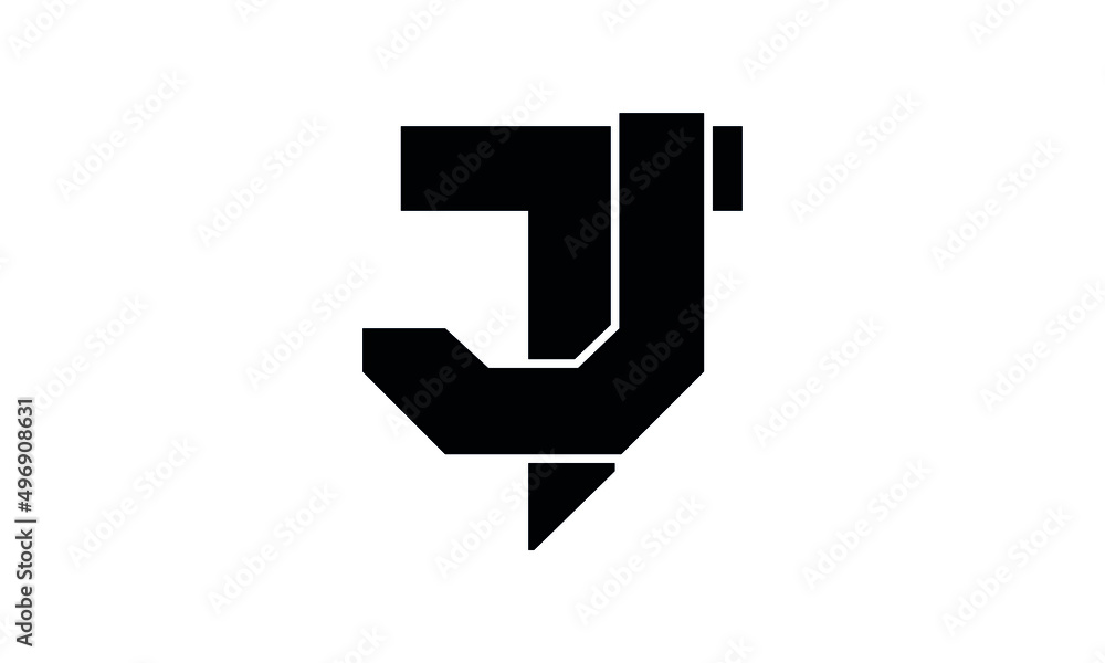 Letter Initial Vector Logo Design icon TJ JT Letter Initial Vector Logo Design icon TJ JT