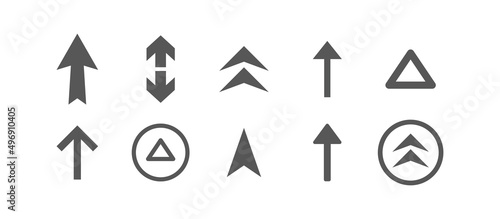 Arrows set. Arrow icon collection. Arrow flat style isolated. Stock vector. Set different arrows or web design.