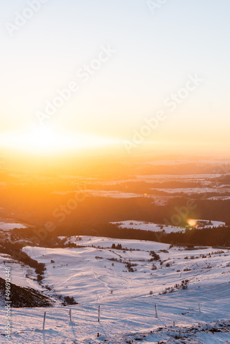 Lever de soleil depuis le Puy de la Tâche © Charlotte