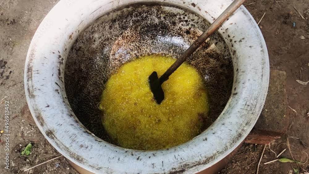 Onion deep fry in mustard oil .Mega kitchen . Onion deep fry in mustard oil .Mega kitchen .