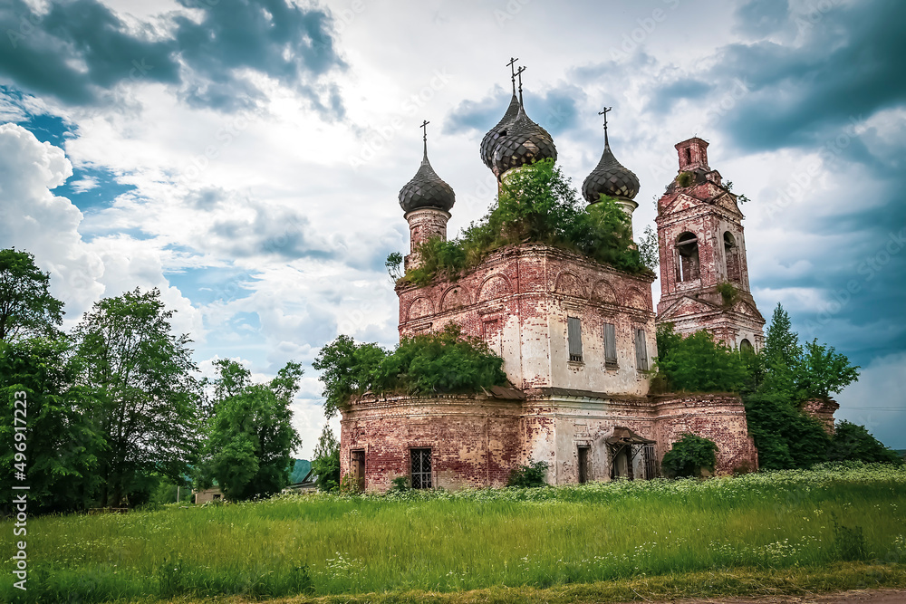 rural Orthodox church landscape rural Orthodox church landscape