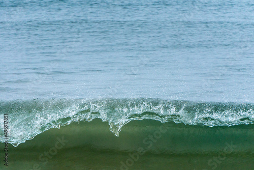 Violent  sea waves at Candolim beach of Goa, India. photo