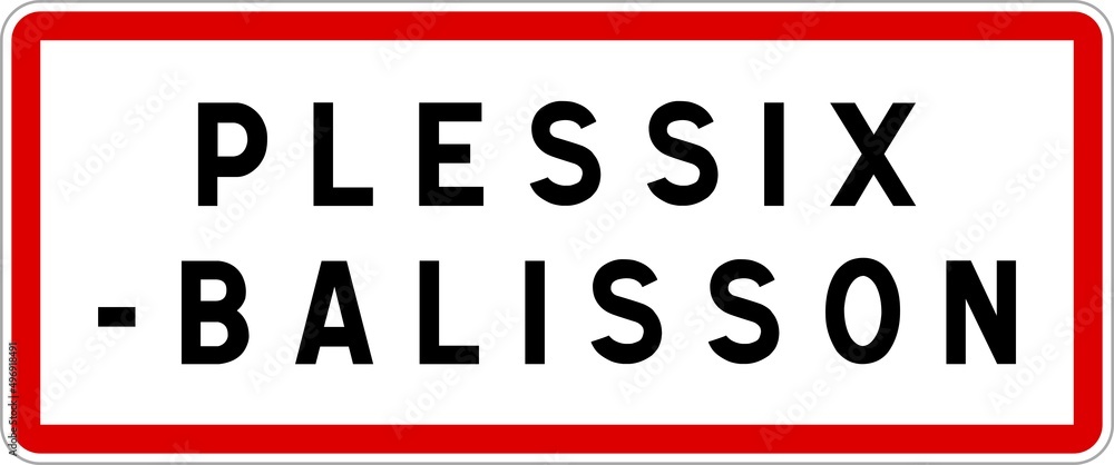 Panneau entrée ville agglomération Plessix-Balisson / Town entrance sign Plessix-Balisson Panneau entrée ville agglomération Plessix-Balisson / Town entrance sign Plessix-Balisson