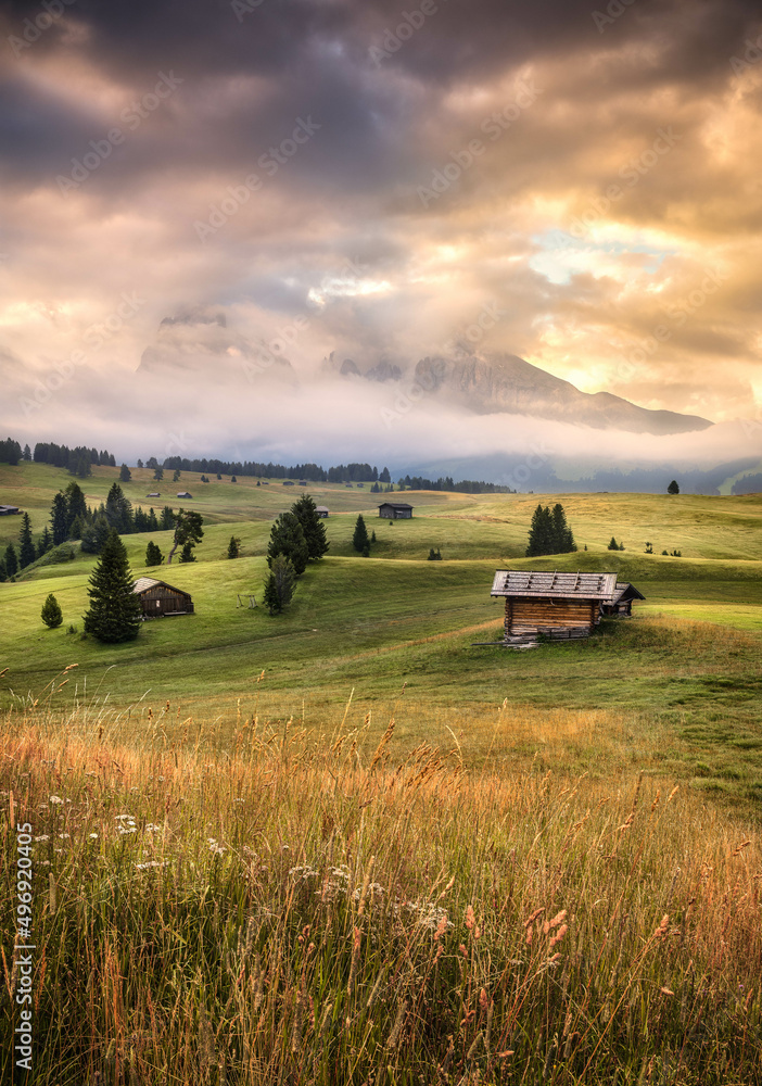 Fototapeta premium Sunrise in the mountains 
