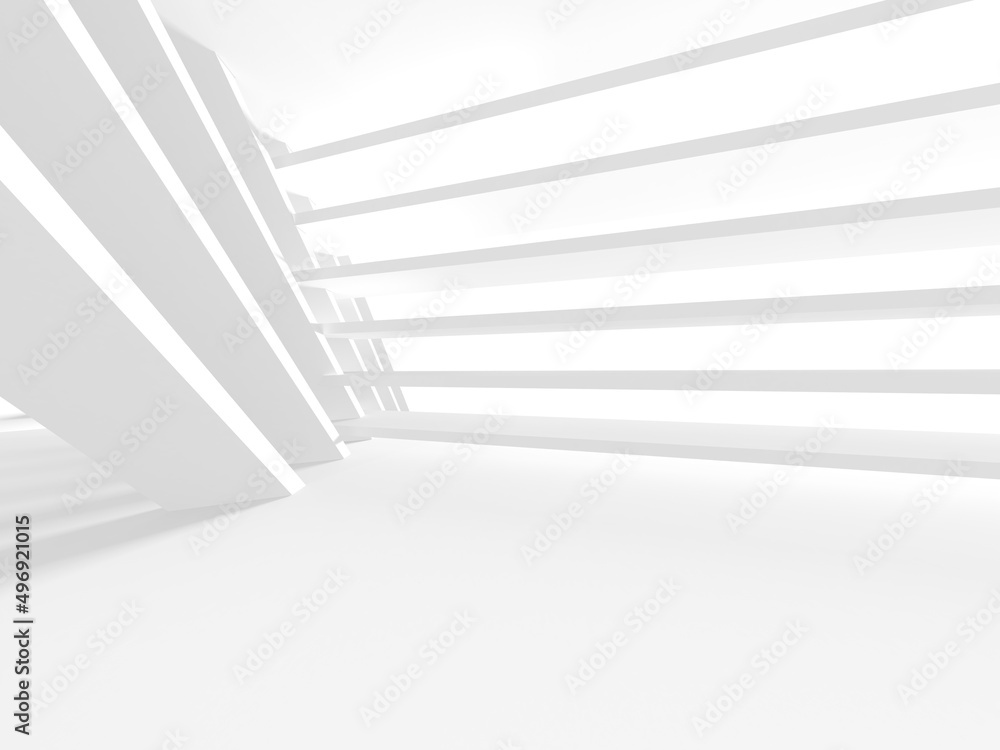 Obraz premium Abstract White Architecture Design Concept