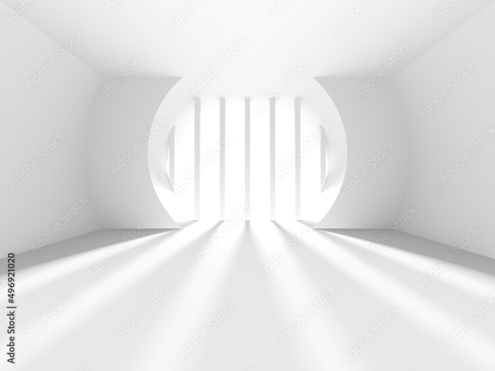 Obraz premium Abstract White Architecture Design Concept