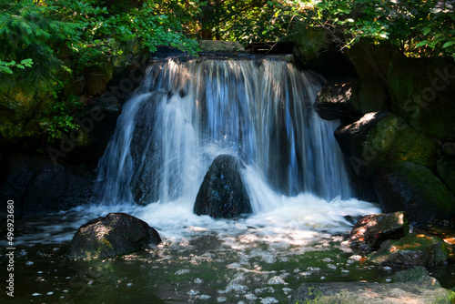 Fototapeta Naklejka Na Ścianę i Meble -  Beautiful landscape with waterfall