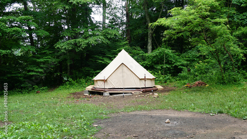 Off grid Tent in the wilderness. Bushcraft camping in the woods. Wall tent in the blue ridge mountains. Airbnb Hipcamp