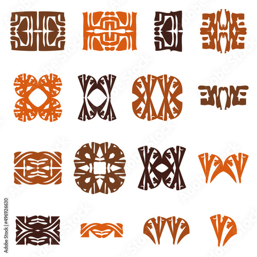 Tribal Ornaments for Patterns, Borders, and Illustrations