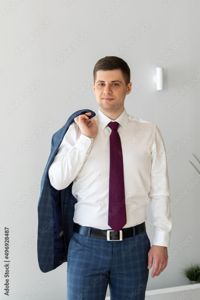 Portrait of a male freelancer. Decentralized work of digital nomads, hybrid work model. Portrait of a male freelancer. Decentralized work of digital nomads, hybrid work model.