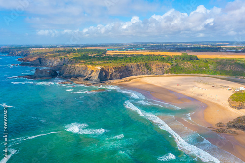 View of Praia de Odeceixe in Portugal photo