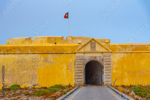 View of the fort in Sagres, Portugal