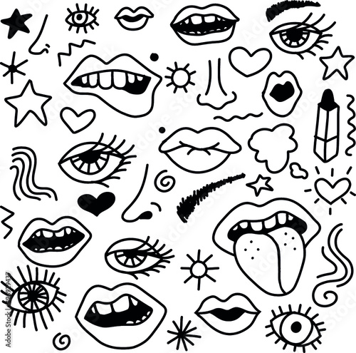 Face Lifestyle Doodle