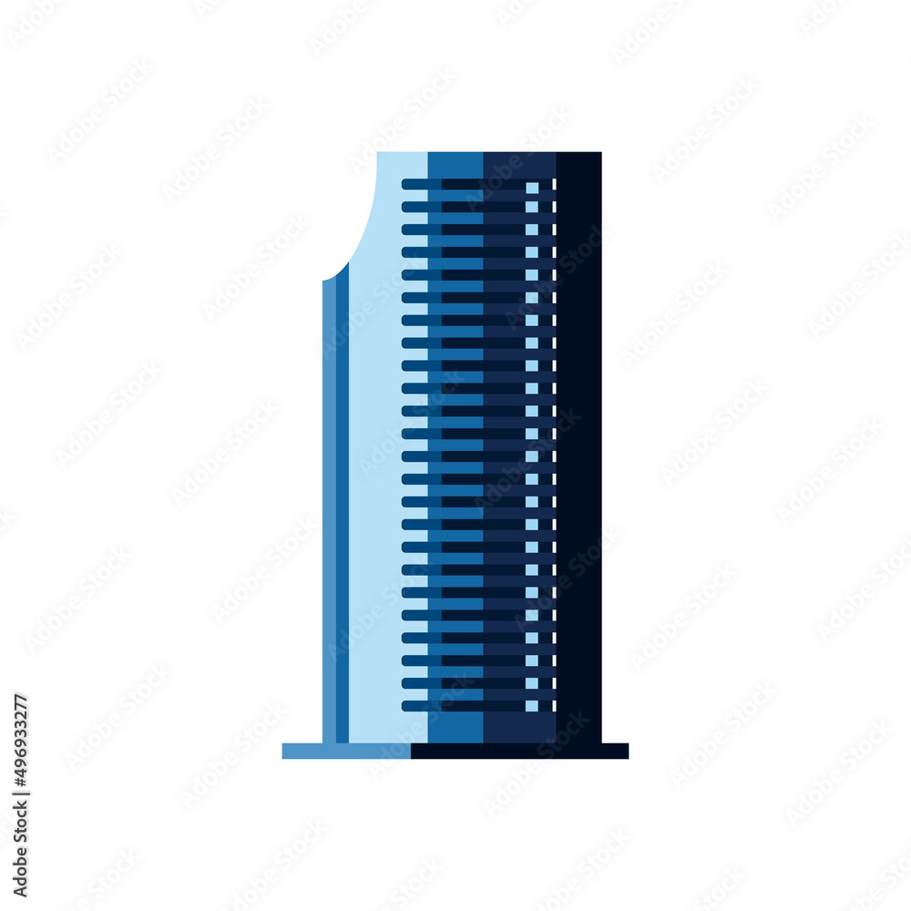 neon blue building neon blue building