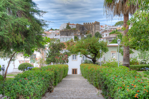 Tavira castle with a garden inside, Portugal
