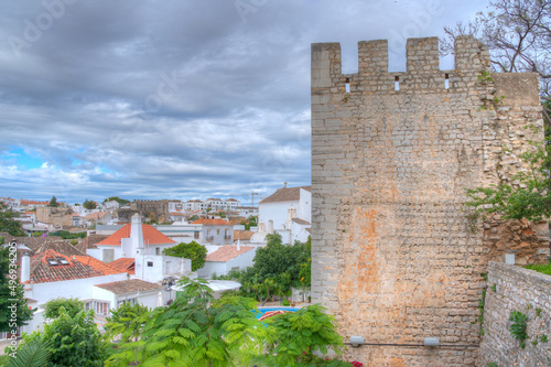 Portuguese town Tavira viewed from the castle photo