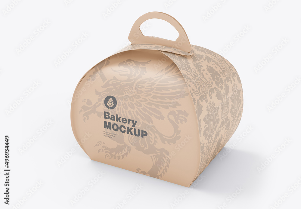 Bakery Kraft Box Mockup Stock Template Adobe Stock