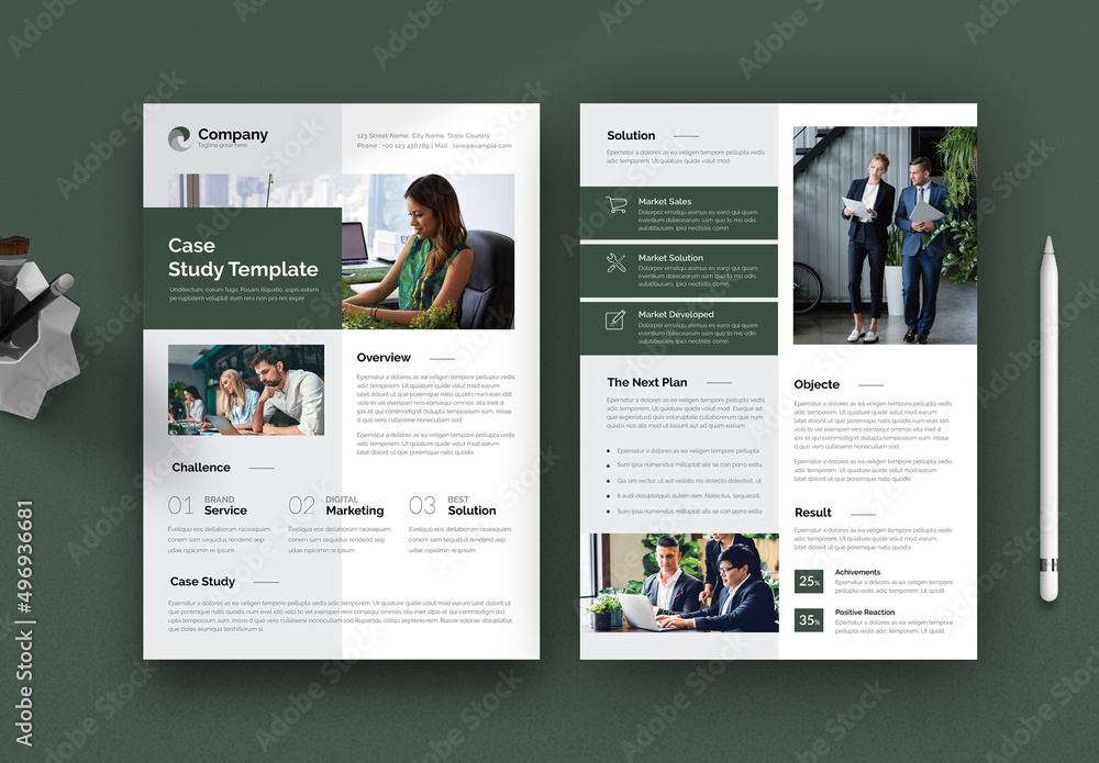 Business Case Study Stock Template | Adobe Stock