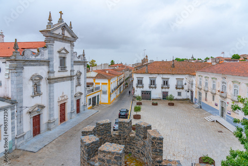 Принти на полотні View of the cathedral in Portuguese town Beja