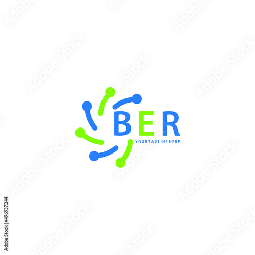 BER logo design initial creative letter on white background.
BER vector logo simple, elegant and luxurious,technology logo shape.BER unique letter logo design. 