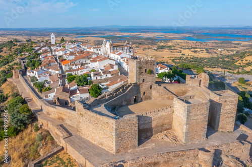 Aerial view of Portuguese town Monsaraz Fototapet
