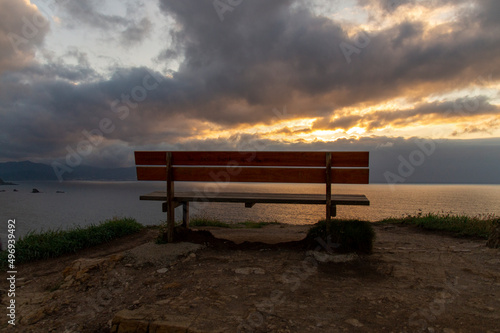 Bench with a sea view