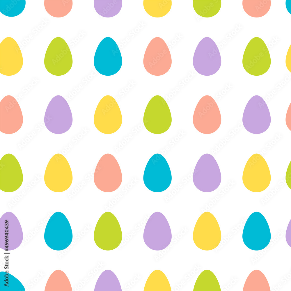 Seamless Easter background pattern with colorful eggs Seamless Easter background pattern with colorful eggs
