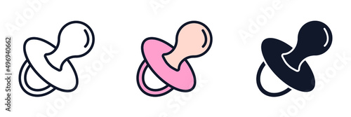 dummy teat icon symbol template for graphic and web design collection logo vector illustration photo