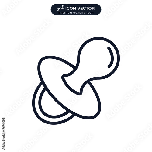 dummy teat icon symbol template for graphic and web design collection logo vector illustration
