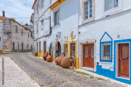 Narrow street in Portuguese town Estremoz