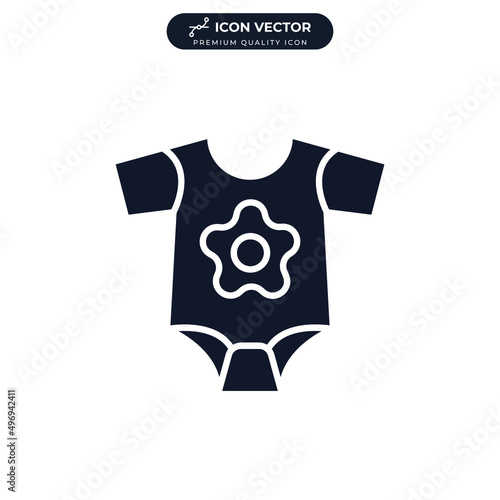 baby romper icon symbol template for graphic and web design collection logo vector illustration