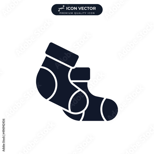 bootees icon symbol template for graphic and web design collection logo vector illustration