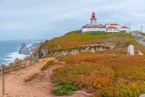 Cabo da Roca lighthouse in Portugal photo