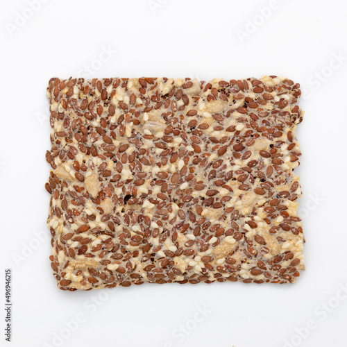 Flaxseed crackers, flaxseed bread, natural product, healthy for life, handmade