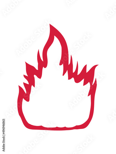 Design Loderndes Feuer 